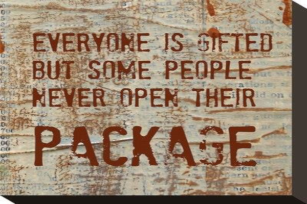 quote everyone is gifted but some people never open their package